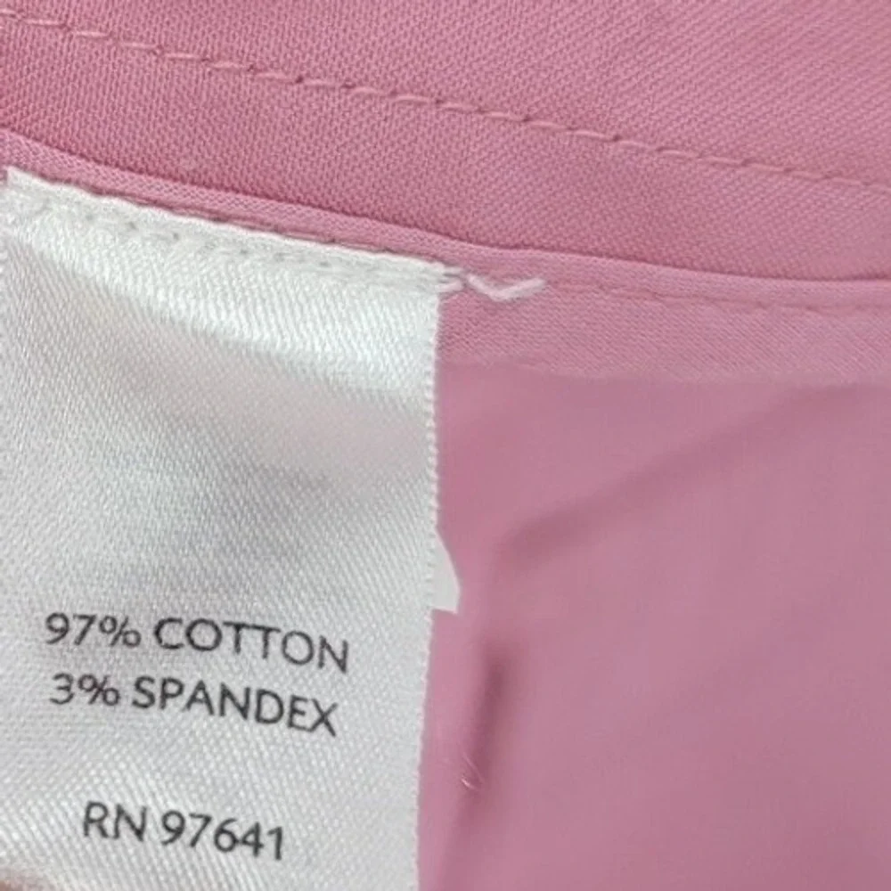 J.Jill Womens Jacket‎ Size 10 Pink Button Front 3/4 Sleeve Cotton Blend